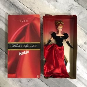 Mattel Winter Splendor Barbie, Red